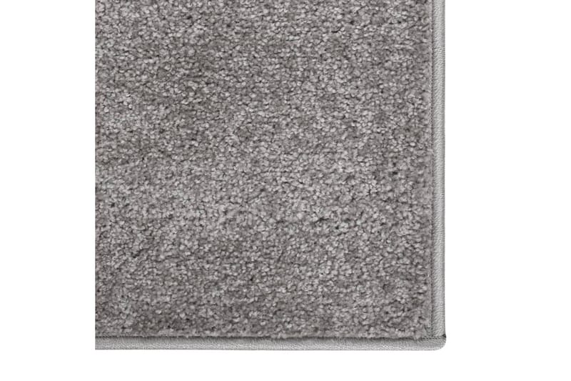 Teppe med kort luv 160x230 cm grå - Grå - Kjøkkenmatte - Plasttepper - Hall matte