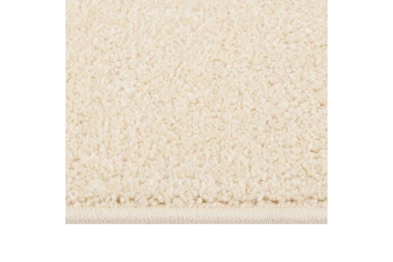 Teppe med kort luv 160x230 cm kremhvit - Krem - Kjøkkenmatte - Plasttepper - Hall matte