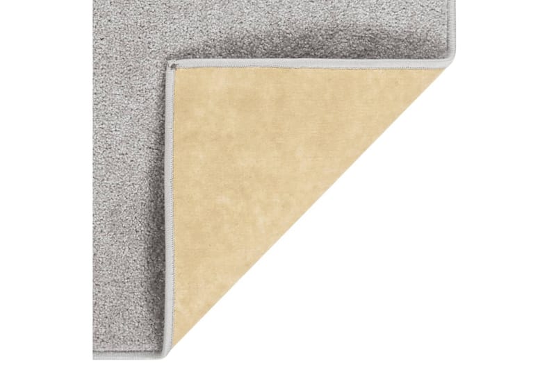 Teppe med kort luv 160x230 cm lysegrå - Grå - Kjøkkenmatte - Plasttepper - Hall matte