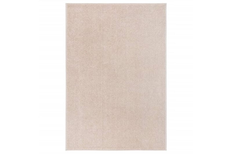 Teppe med kort luv 160x230 cm mørk beige - Beige - Kjøkkenmatte - Plasttepper - Hall matte