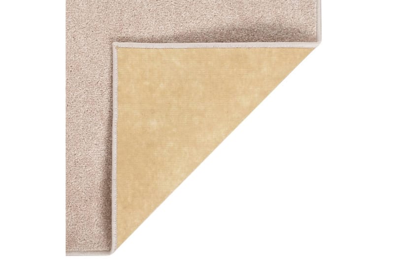 Teppe med kort luv 160x230 cm mørk beige - Beige - Tekstiler - Tepper & Matter - Utendørstepper - Plasttepper