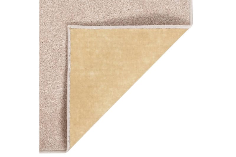 Teppe med kort luv 160x230 cm mørk beige - Beige - Kjøkkenmatte - Plasttepper - Hall matte