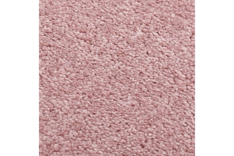 Teppe med kort luv 160x230 cm rosa - Rosa - Kjøkkenmatte - Plasttepper - Hall matte