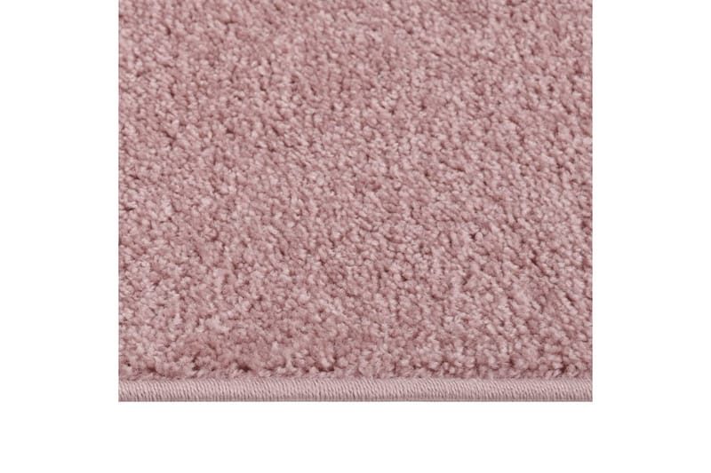 Teppe med kort luv 160x230 cm rosa - Rosa - Kjøkkenmatte - Plasttepper - Hall matte