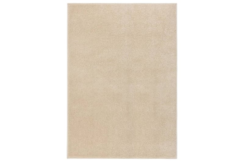 Teppe med kort luv 240x340 cm beige - Beige - Kjøkkenmatte - Plasttepper - Hall matte