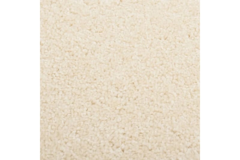 Teppe med kort luv 240x340 cm kremhvit - Krem - Kjøkkenmatte - Plasttepper - Hall matte