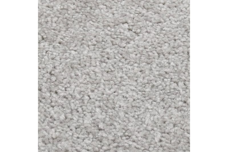 Teppe med kort luv 240x340 cm lysegrå - Grå - Kjøkkenmatte - Plasttepper - Hall matte