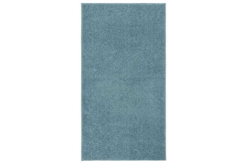 Teppe med kort luv 80x150 cm blå - Blå - Kjøkkenmatte - Plasttepper - Hall matte