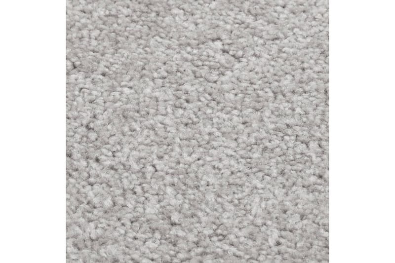 Teppe med kort luv 80x150 cm lysegrå - Grå - Kjøkkenmatte - Plasttepper - Hall matte
