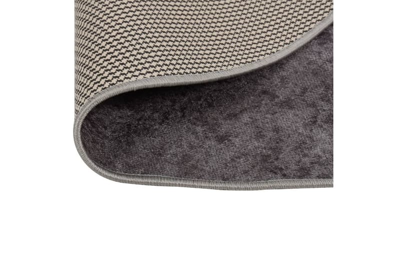 Vaskbart teppe 120 cm grå sklisikker - Grå - Kjøkkenmatte - Plasttepper - Hall matte