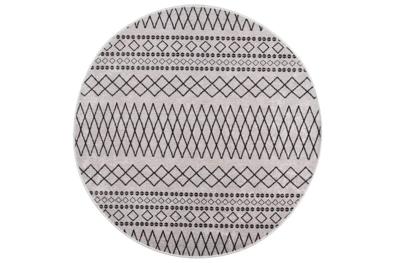 Vaskbart teppe 120 cm sklisikker svart og hvit - Flerfarget - Kjøkkenmatte - Plasttepper - Hall matte