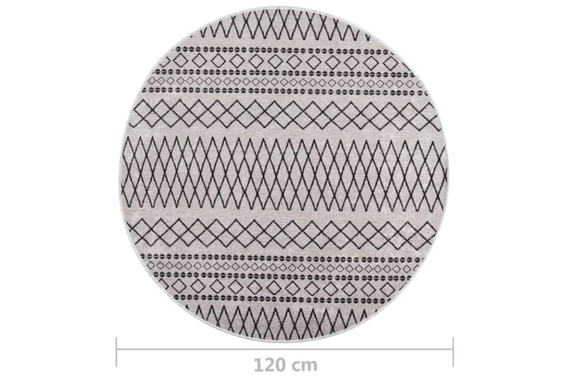 Vaskbart teppe 120 cm sklisikker svart og hvit - Flerfarget - Kjøkkenmatte - Plasttepper - Hall matte