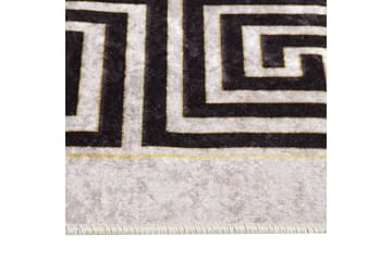 Vaskbart teppe 190x300 cm lys beige sklisikker - Beige - Tekstiler - Tepper & Matter - Utendørstepper - Plasttepper