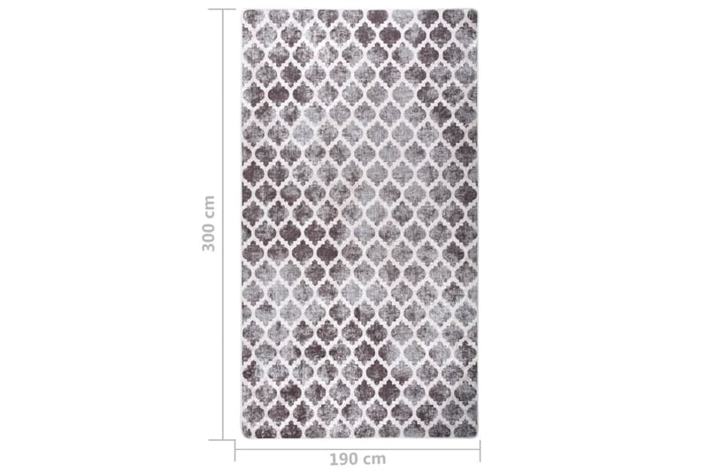 Vaskbart teppe 190x300 cm sklisikker flerfarget - Flerfarget - Tekstiler - Tepper & Matter - Utendørstepper - Plasttepper