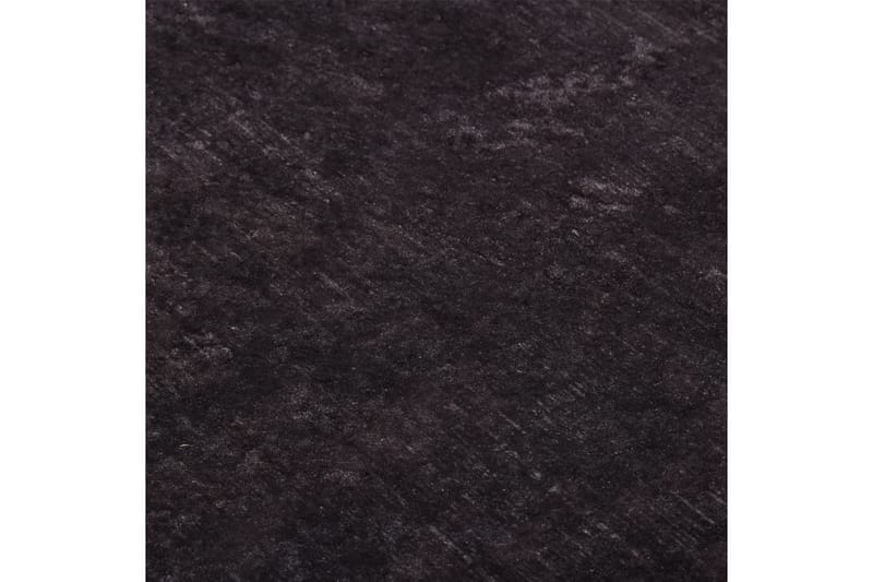 Vaskbart teppe 190x300 cm svart og gull sklisikker - Flerfarget - Tekstiler - Tepper & Matter - Utendørstepper - Plasttepper