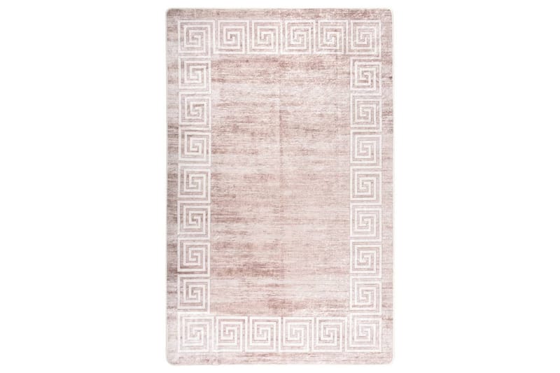 Vaskbart teppe 80x150 cm beige sklisikker - Beige - Tekstiler - Tepper & Matter - Utendørstepper - Plasttepper