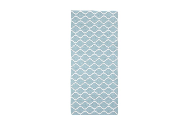Wave Cloth teppe 70x450 cm Blå - Horredsmattan - Kjøkkenmatte - Plasttepper - Hall matte
