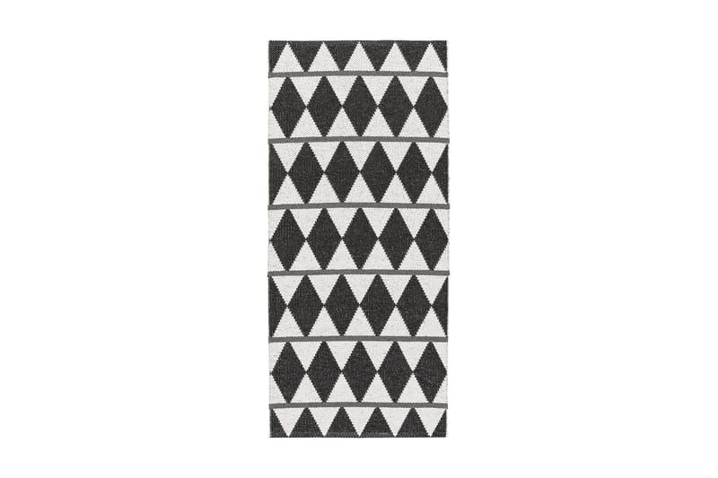 Zigge Filleteppe 70x450 cm Svart - Horredsmattan - Tekstiler - Tepper & Matter - Utendørstepper - Plasttepper