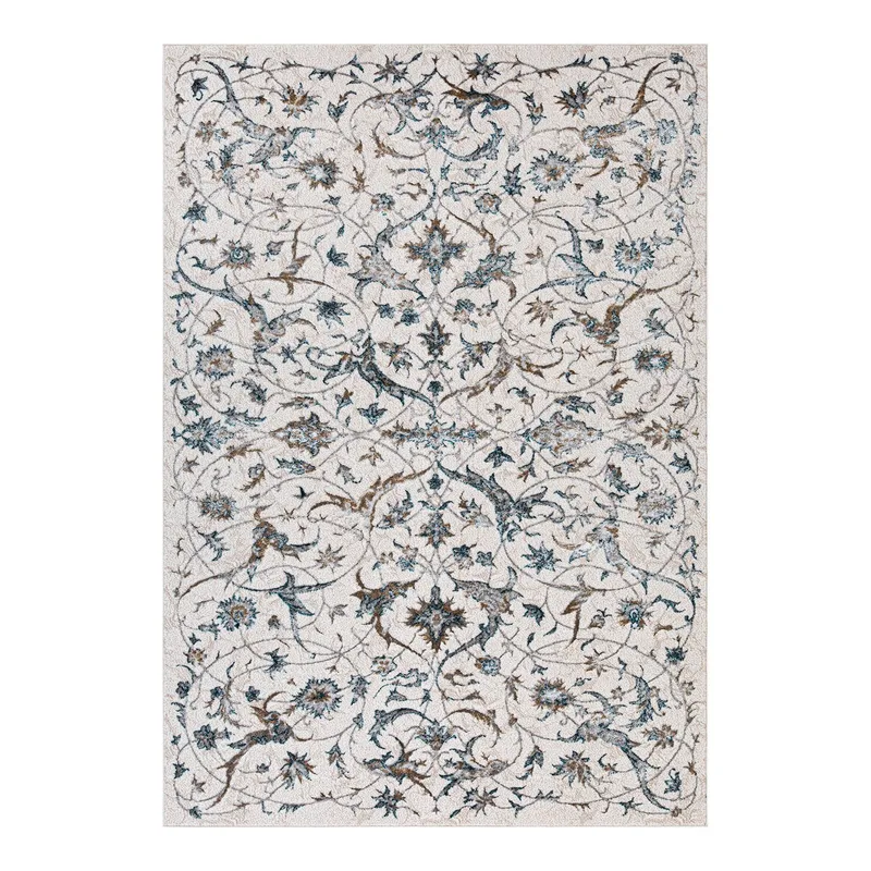 Teppe Jutmar 133x190 cm, Beige/blå