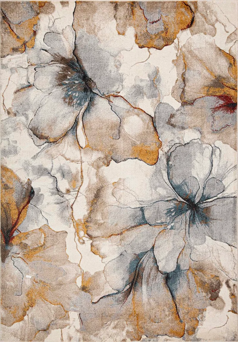 Teppe Yelvi 100x150 cm, Beige/oransje