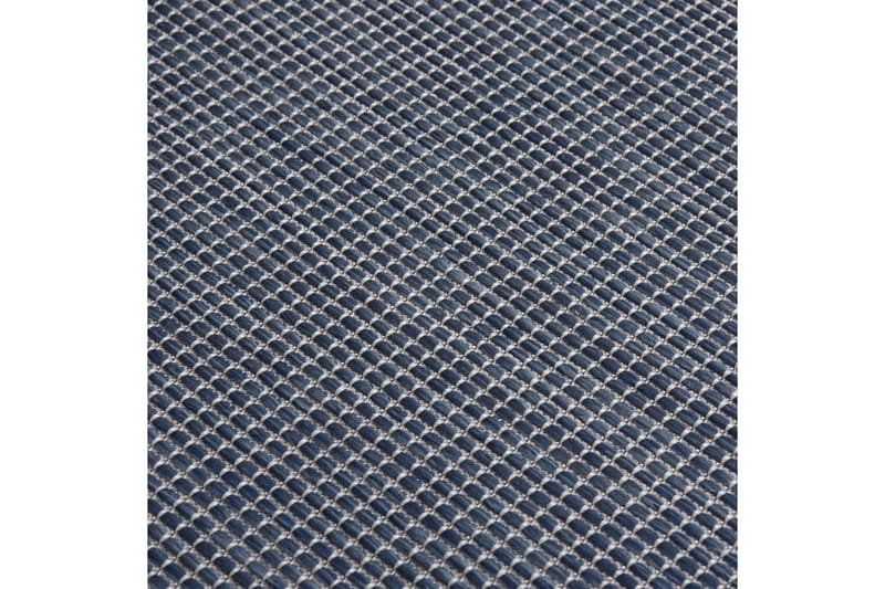 Utendørs flatvevd teppe 100x200 cm blå - Blå - Tekstiler - Tepper & Matter - Utendørstepper