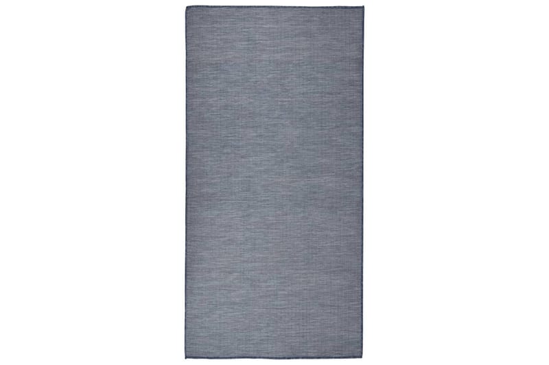 Utendørs flatvevd teppe 100x200 cm blå - Blå - Tekstiler - Tepper & Matter - Utendørstepper