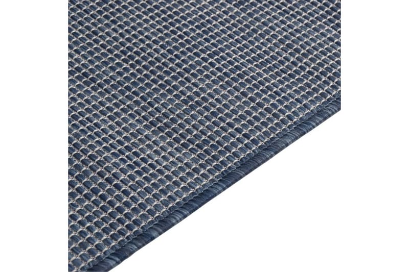 Utendørs flatvevd teppe 100x200 cm blå - Blå - Tekstiler - Tepper & Matter - Utendørstepper
