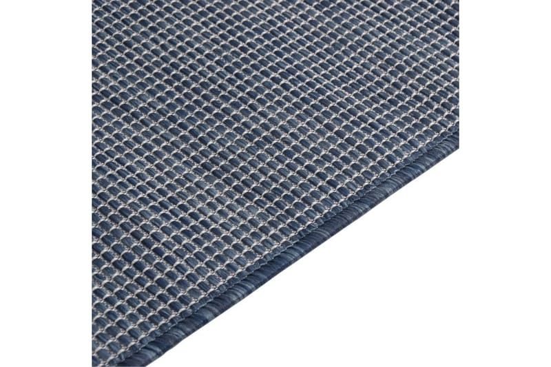 Utendørs flatvevd teppe 100x200 cm blå - Blå - Utendørstepper