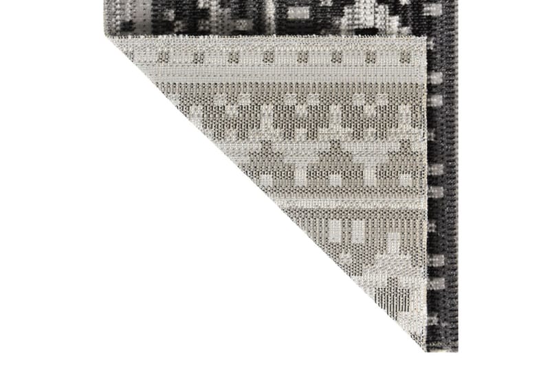 Utendørs flatvevd teppe 115x170 cm mørkegrå - Grå - Utendørstepper