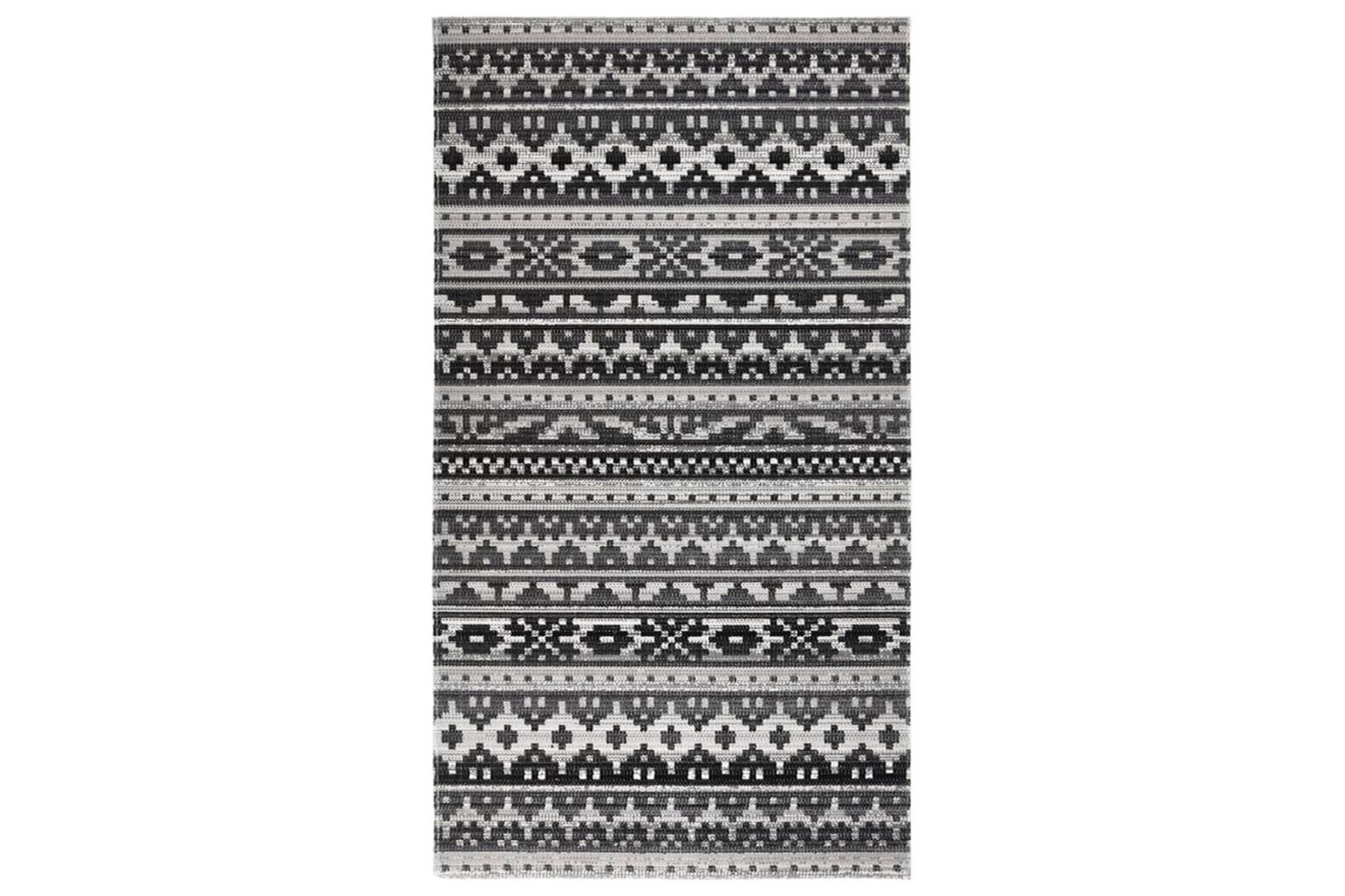 Utendørs flatvevd teppe 115x170 cm mørkegrå - Grå - Tekstiler - Tepper & Matter - Utendørstepper