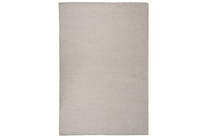 Utendørs flatvevd teppe 120x170 cm gråbrun - Taupe - Tekstiler - Tepper & Matter - Utendørstepper