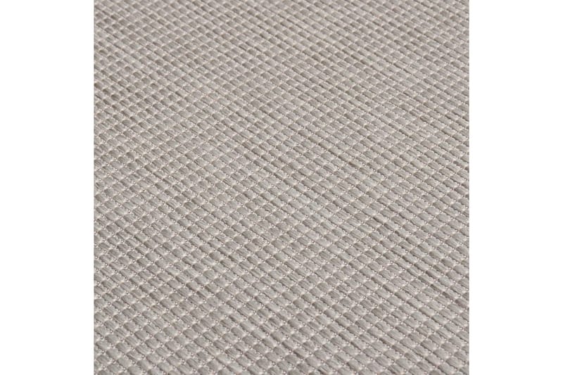 Utendørs flatvevd teppe 120x170 cm gråbrun - Taupe - Utendørstepper