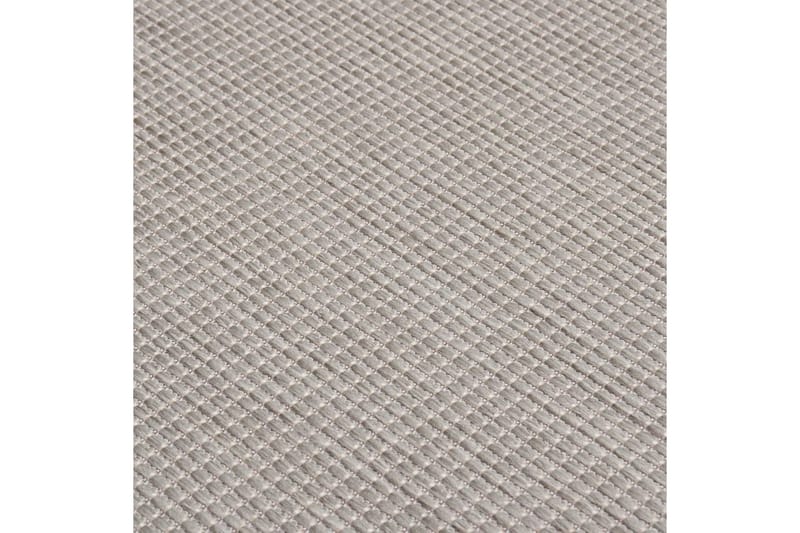 Utendørs flatvevd teppe 120x170 cm gråbrun - Taupe - Tekstiler - Tepper & Matter - Utendørstepper