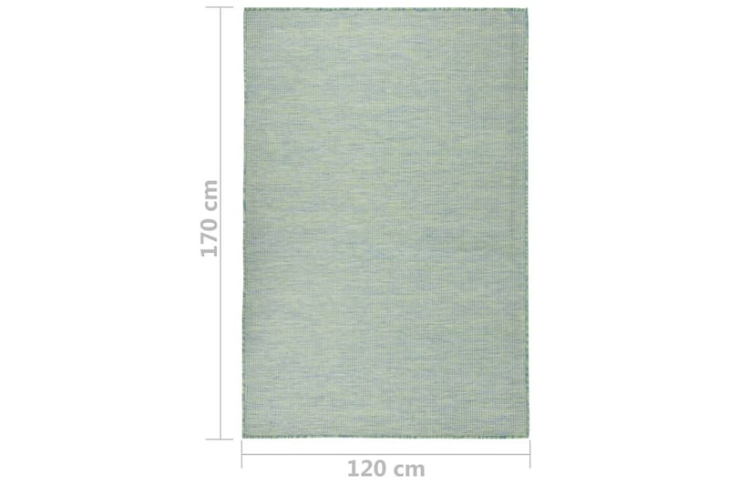 Utendørs flatvevd teppe 120x170 cm turkis - Turkis - Tekstiler - Tepper & Matter - Utendørstepper