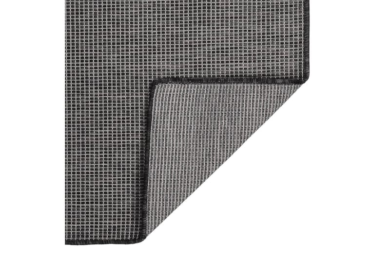 Utendørs flatvevd teppe 140x200 cm grå - Grå - Tekstiler - Tepper & Matter - Utendørstepper