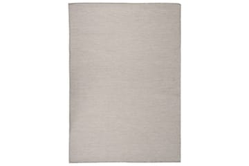 Utendørs flatvevd teppe 140x200 cm gråbrun - Taupe - Tekstiler - Tepper & Matter - Utendørstepper