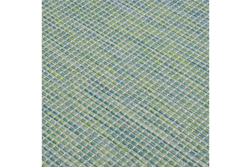 Utendørs flatvevd teppe 140x200 cm turkis - Turkis - Tekstiler - Tepper & Matter - Utendørstepper