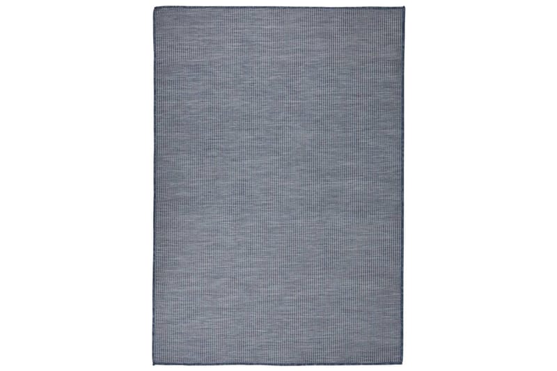 Utendørs flatvevd teppe 160x230 cm blå - Blå - Tekstiler - Tepper & Matter - Utendørstepper