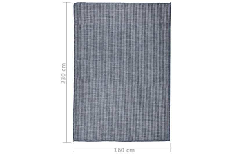 Utendørs flatvevd teppe 160x230 cm blå - Blå - Tekstiler - Tepper & Matter - Utendørstepper