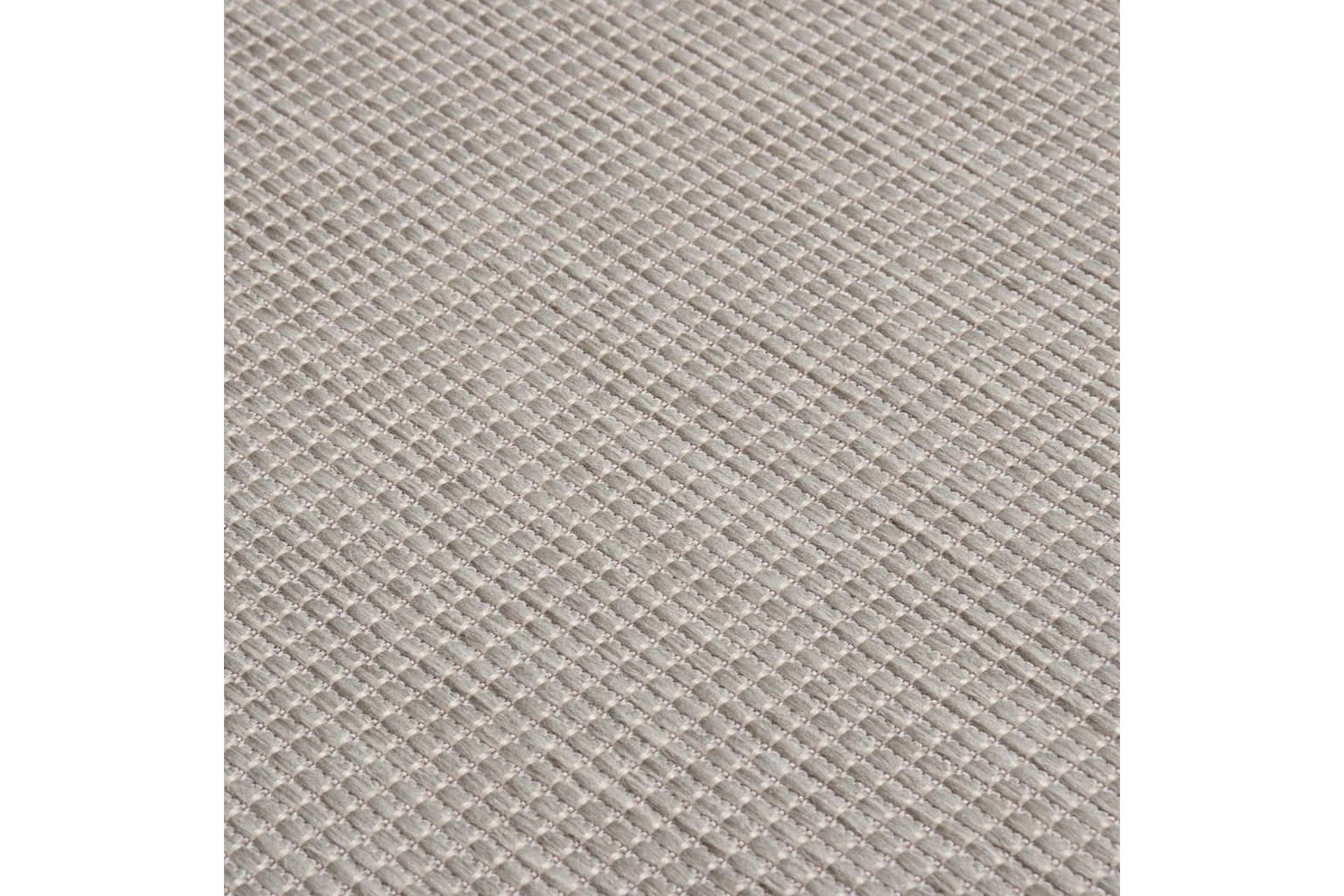 Utendørs flatvevd teppe 160x230 cm gråbrun - Taupe - Tekstiler - Tepper & Matter - Utendørstepper