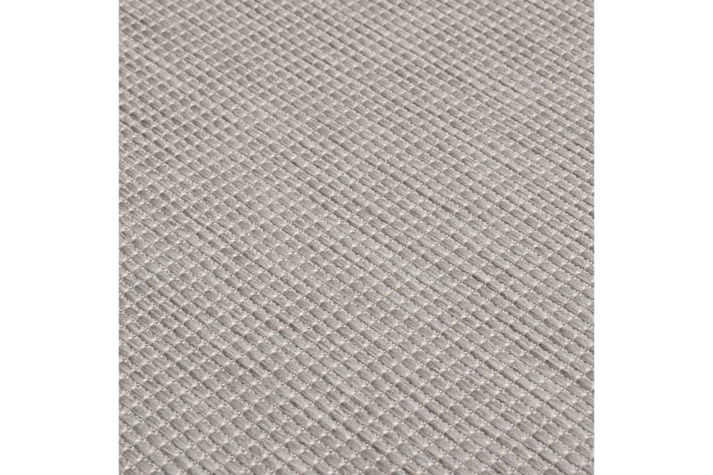 Utendørs flatvevd teppe 160x230 cm gråbrun - Taupe - Utendørstepper