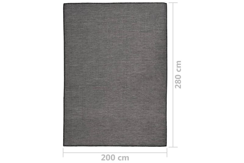Utendørs flatvevd teppe 200x280 cm grå - Grå - Tekstiler - Tepper & Matter - Utendørstepper