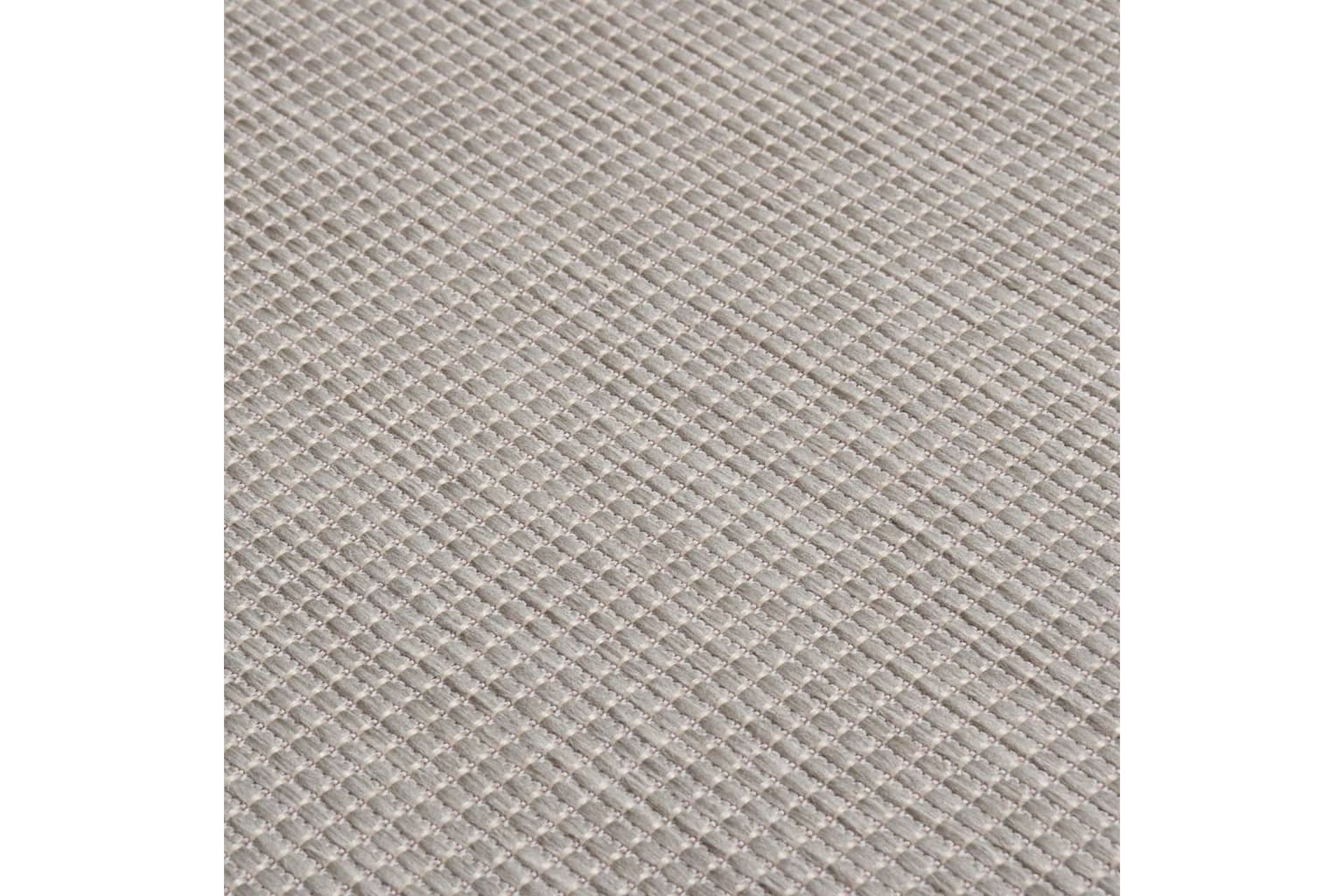 Utendørs flatvevd teppe 200x280 cm gråbrun - Taupe - Tekstiler - Tepper & Matter - Utendørstepper