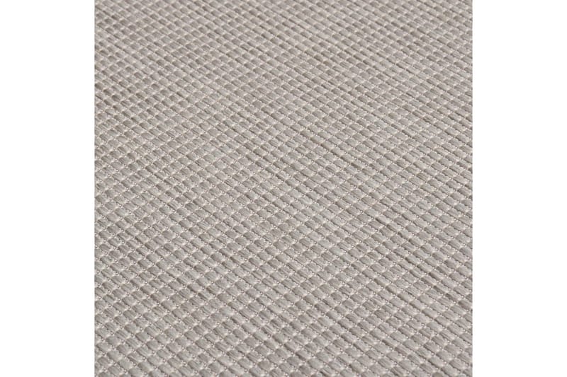 Utendørs flatvevd teppe 200x280 cm gråbrun - Taupe - Tekstiler - Tepper & Matter - Utendørstepper
