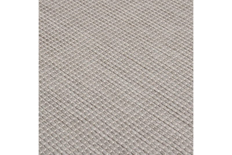 Utendørs flatvevd teppe 200x280 cm gråbrun - Taupe - Utendørstepper