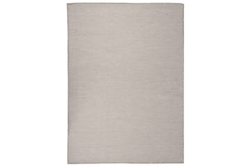 Utendørs flatvevd teppe 200x280 cm gråbrun - Taupe - Tekstiler - Tepper & Matter - Utendørstepper