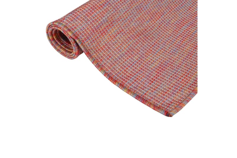 Utendørs flatvevd teppe 200x280 cm rød - Rød - Tekstiler - Tepper & Matter - Utendørstepper