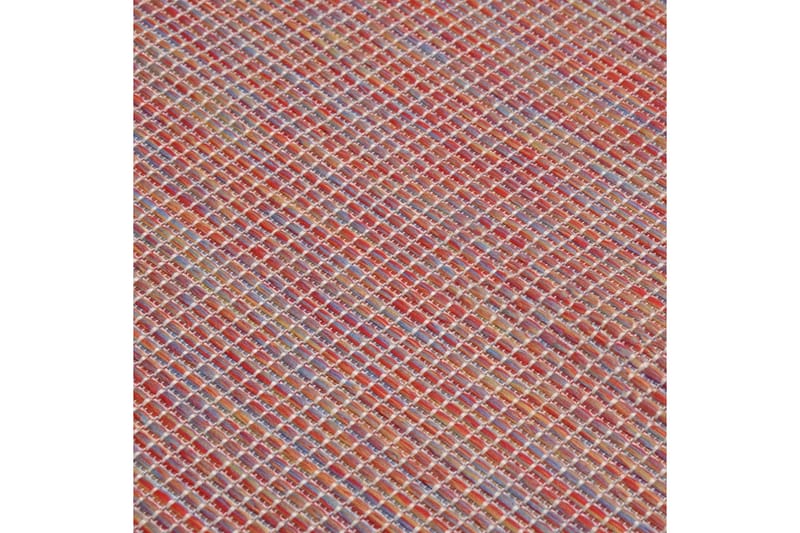 Utendørs flatvevd teppe 200x280 cm rød - Rød - Tekstiler - Tepper & Matter - Utendørstepper