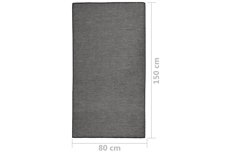 Utendørs flatvevd teppe 80x150 cm grå - Grå - Tekstiler - Tepper & Matter - Utendørstepper