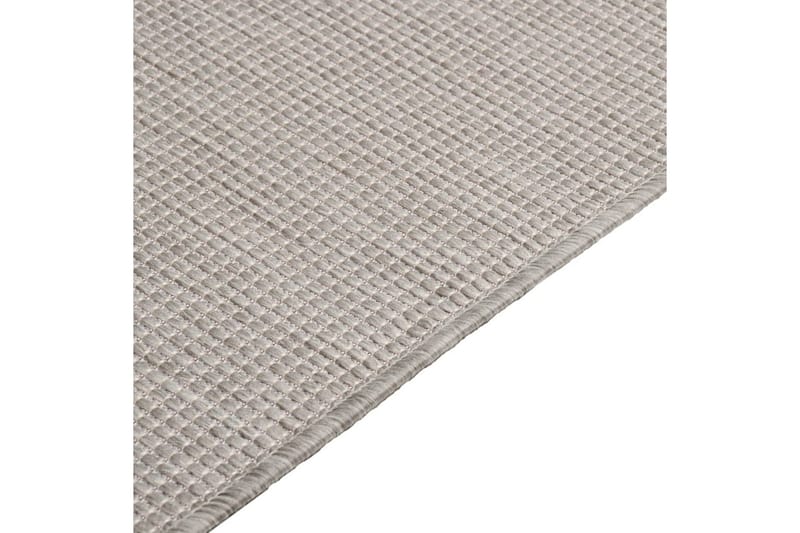 Utendørs flatvevd teppe 80x150 cm gråbrun - Taupe - Utendørstepper